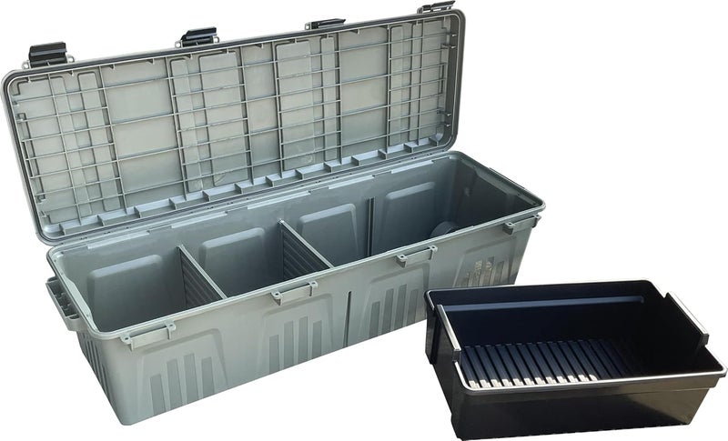 MTM MGC - The Mule Mobile Gear Crate, Storage for Hunting Gear, Shooting Supplies, Outdoor Gear, Camping Accessories, Water-Resistant, Stackable, Holds 75lbs of Gear, USA Made, Army Green - Image 1